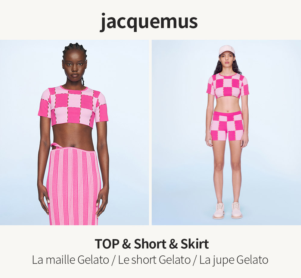 jacquemus TOP La maille Gelato Short Le short Gelato SkirtLa jupe Gelato