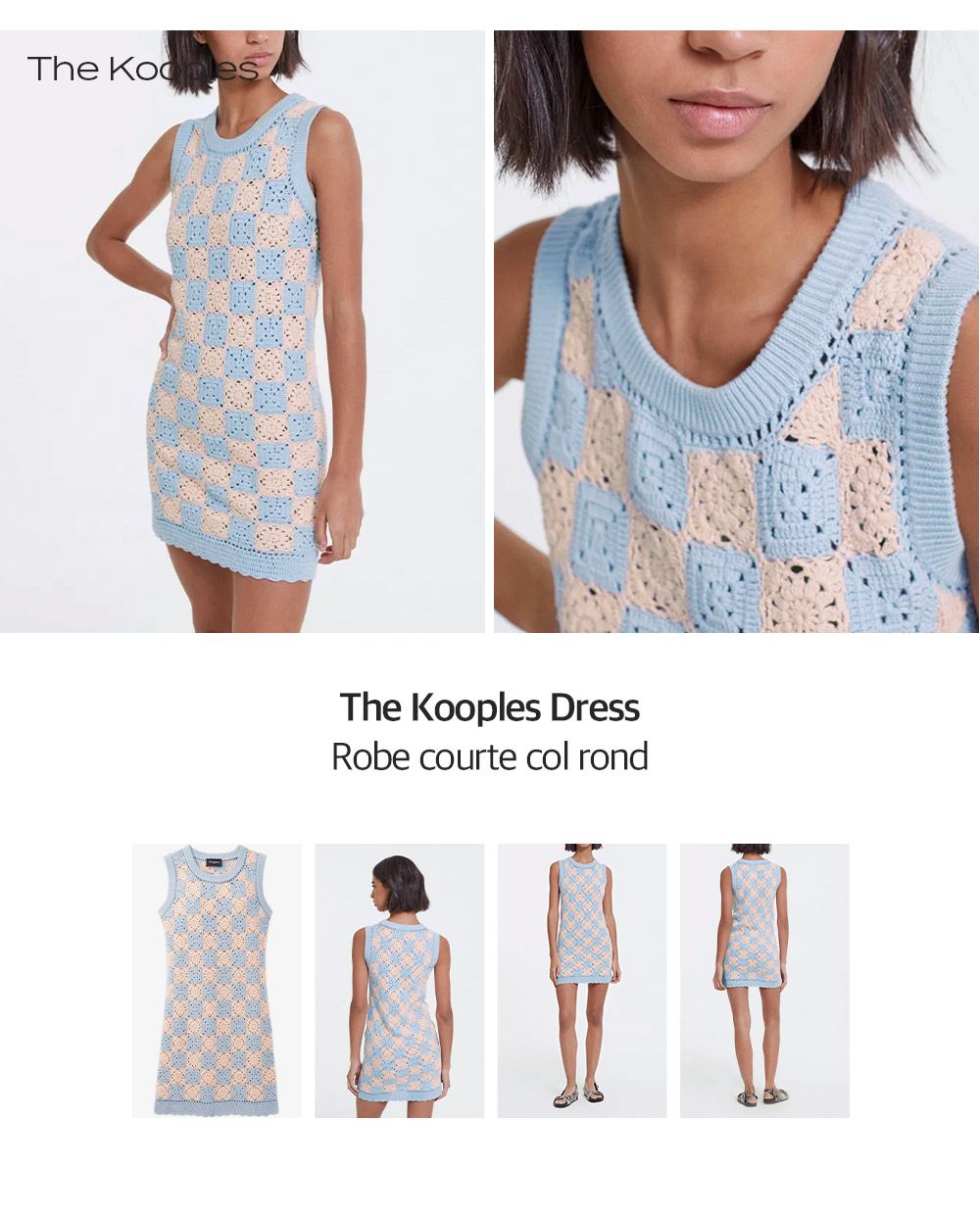 The kooples Dress Robe courte col rond